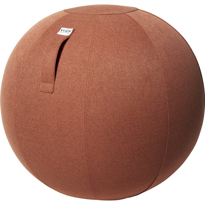 SOVA Swiss ball, fabric cover in natural colours, 600 - 650 mm, salmon orange.