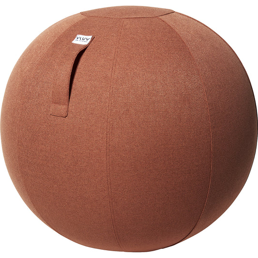 SOVA Swiss ball, fabric cover in natural colours, 600 - 650 mm, salmon orange.