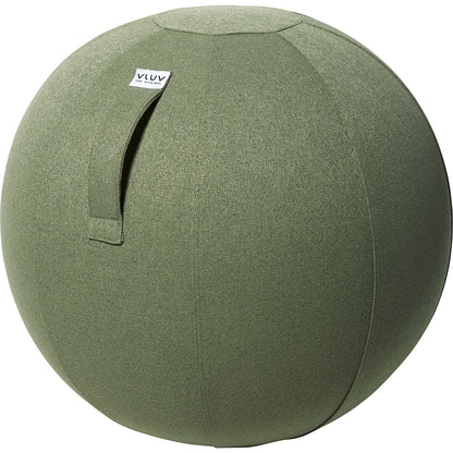 SOVA Swiss ball, fabric cover in natural colours, 600 - 650 mm, pesto green.