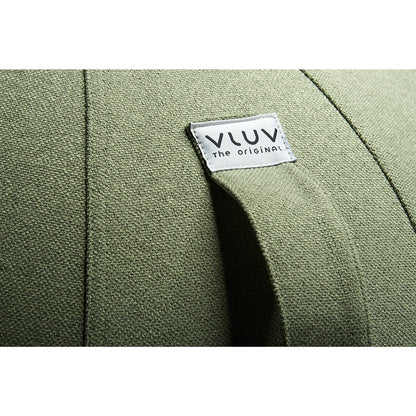 SOVA Swiss ball, fabric cover in natural colours, 600 - 650 mm, pesto green.