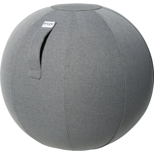 SOVA Swiss ball, fabric cover in natural colours, 600 - 650 mm, ash grey.