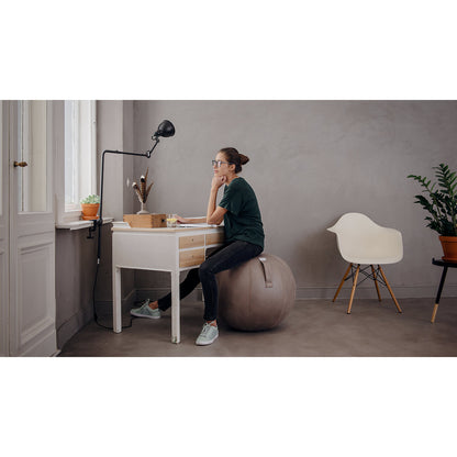 VEEL Swiss ball, microfibre vinyl, 700 - 750 mm, elephant.