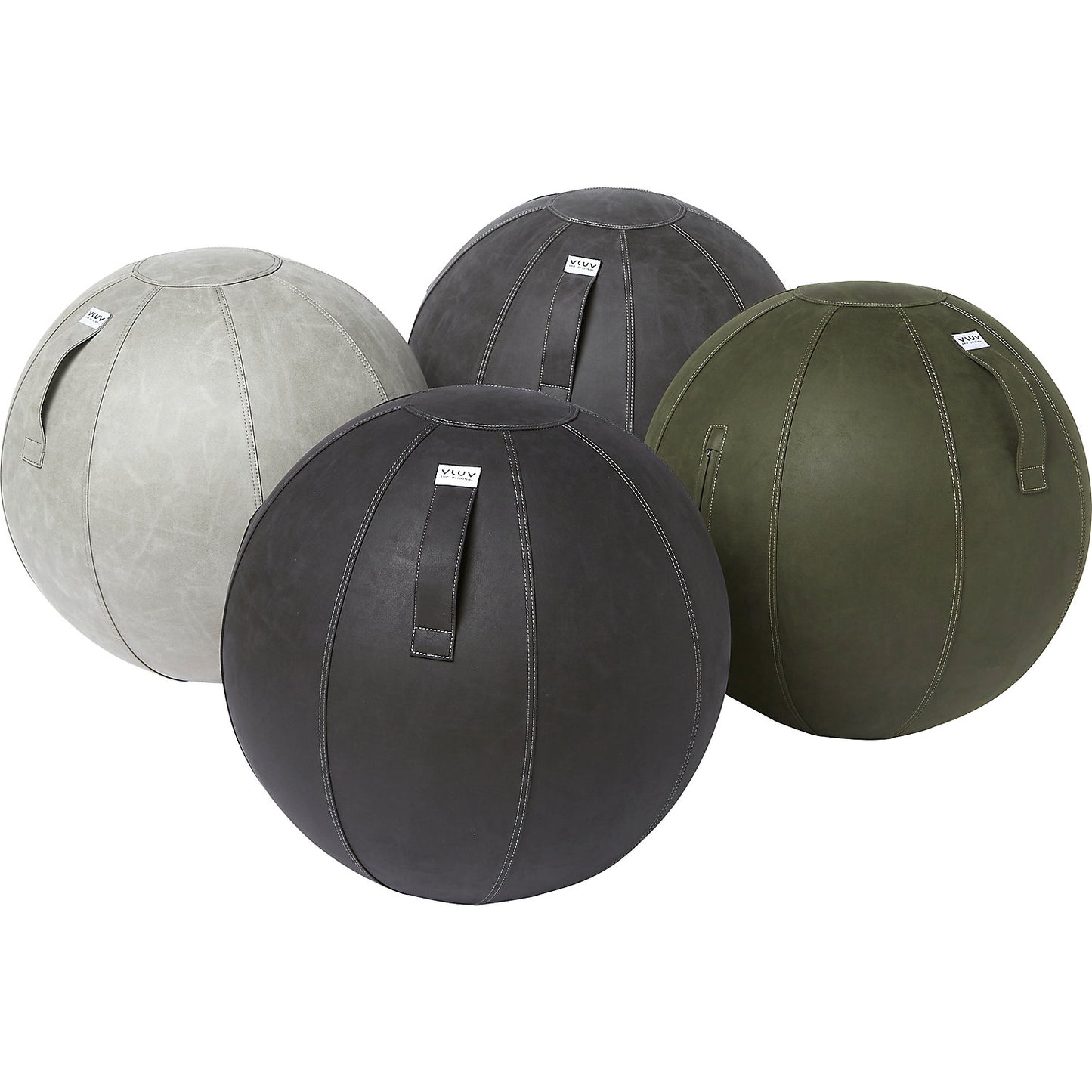 VEGA Swiss ball, vegan vinyl, 600 - 650 mm, cement.