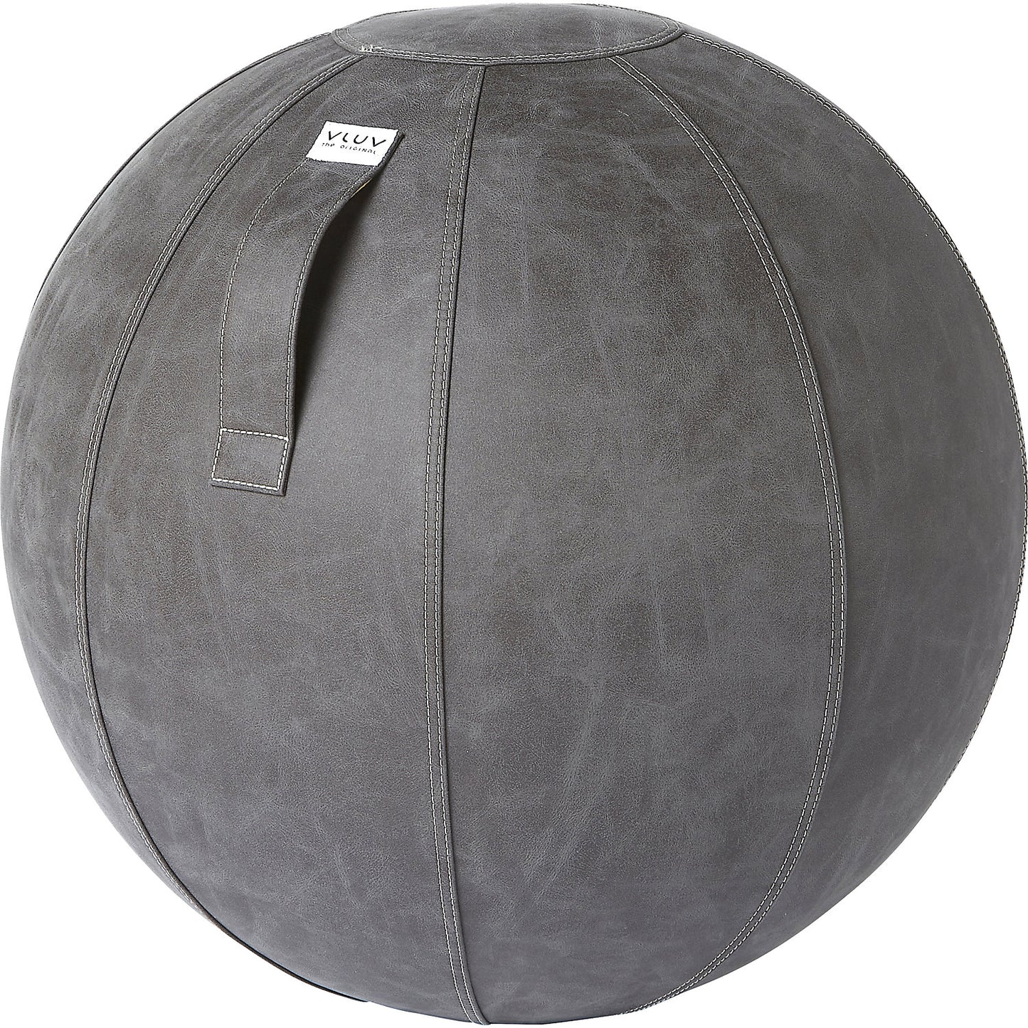 VEGA Swiss ball, vegan vinyl, 600 - 650 mm, dark grey.