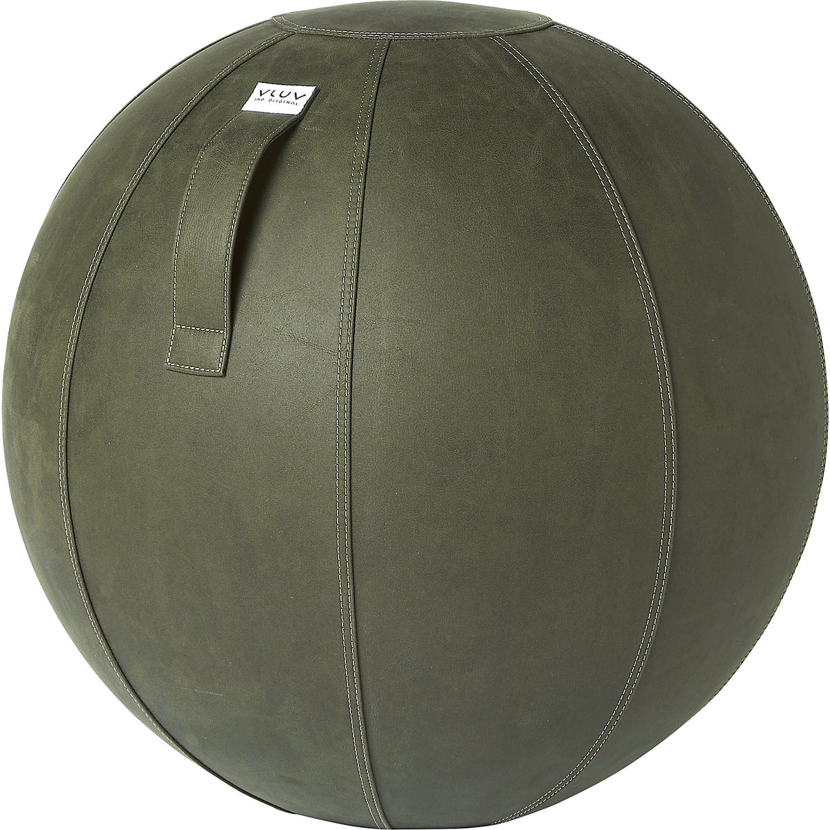 VEGA Swiss ball, vegan vinyl, 600 - 650 mm, moss green.
