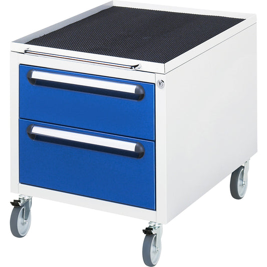 Mobile pedestal, with 2 drawers, drawer height 1 x 150/180 mm.