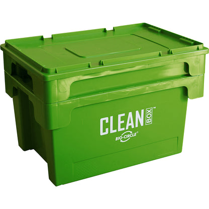 CLEAN BOX small parts cleaner, max. filling quantity 50 l, with lid and immersion basket.
