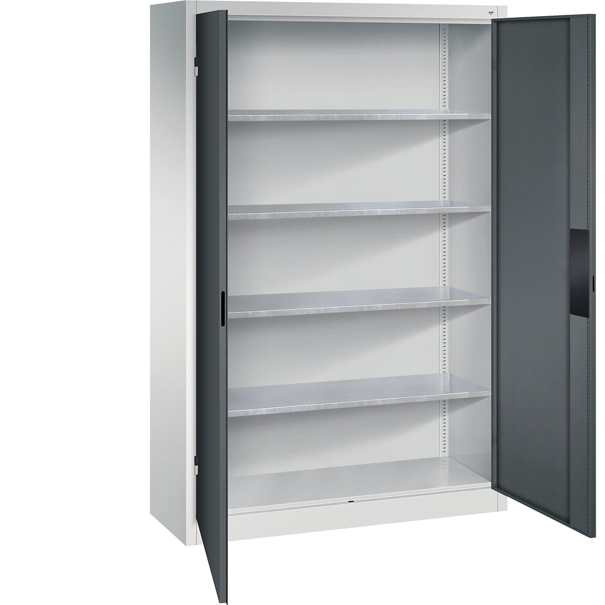 Heavy duty workshop cupboard, width 1200 mm, depth 400 mm, charcoal door.