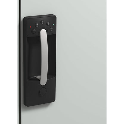 Workshop side cupboard with hinged doors, HxWxD 1200 x 930 x 400 mm, light grey / ruby red.
