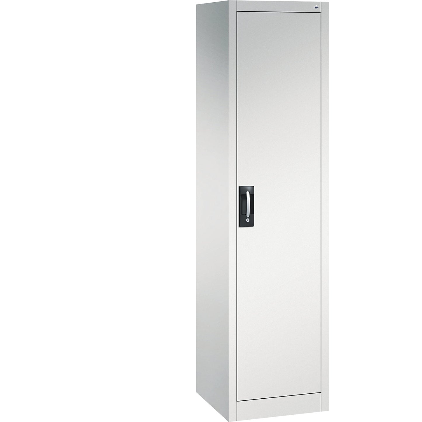 Workshop double door cupboard, HxWxD 1950 x 502 x 500 mm, light grey / light grey.