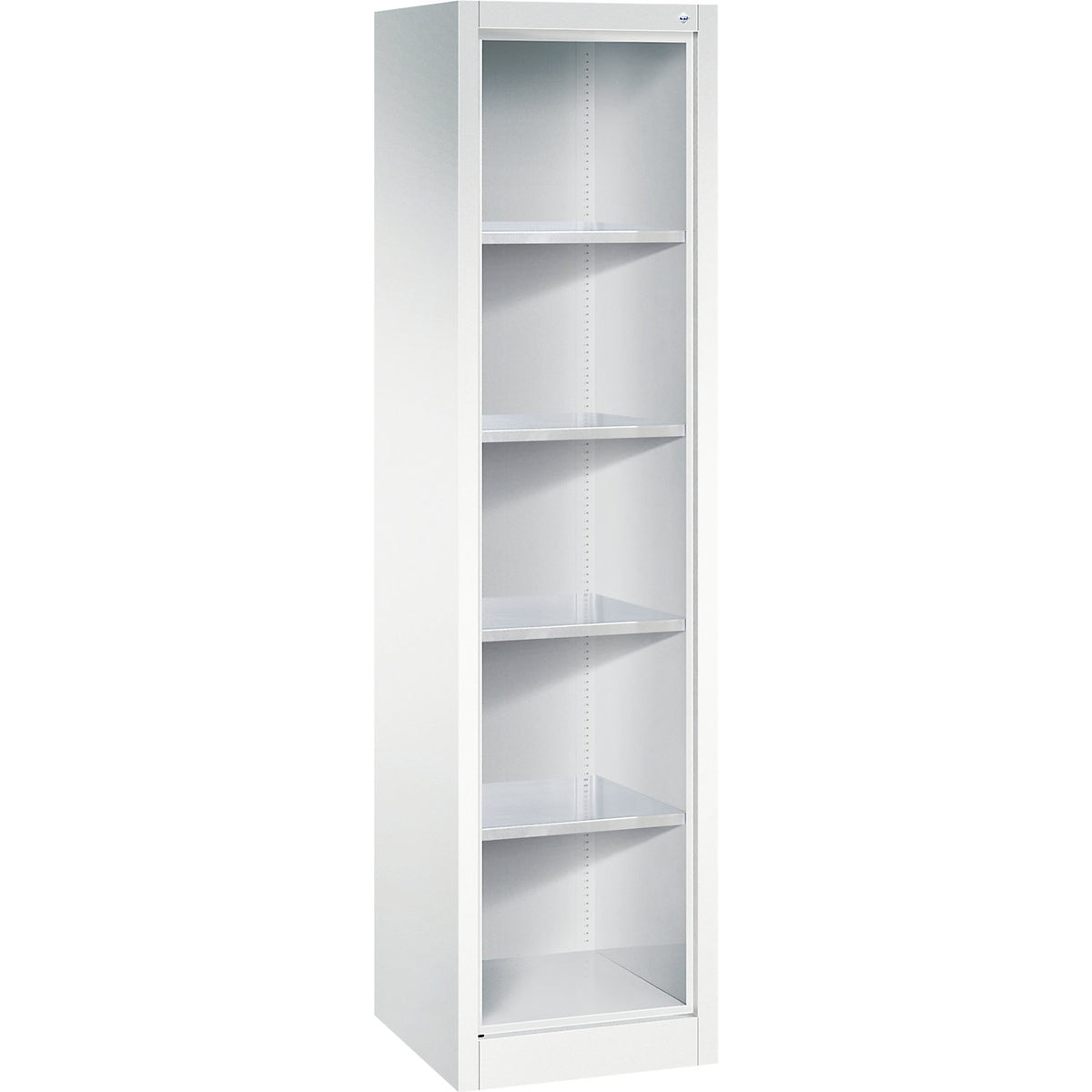 Shelf unit, with 4 zinc plated shelves, HxWxD 1950 x 502 x 500 mm.
