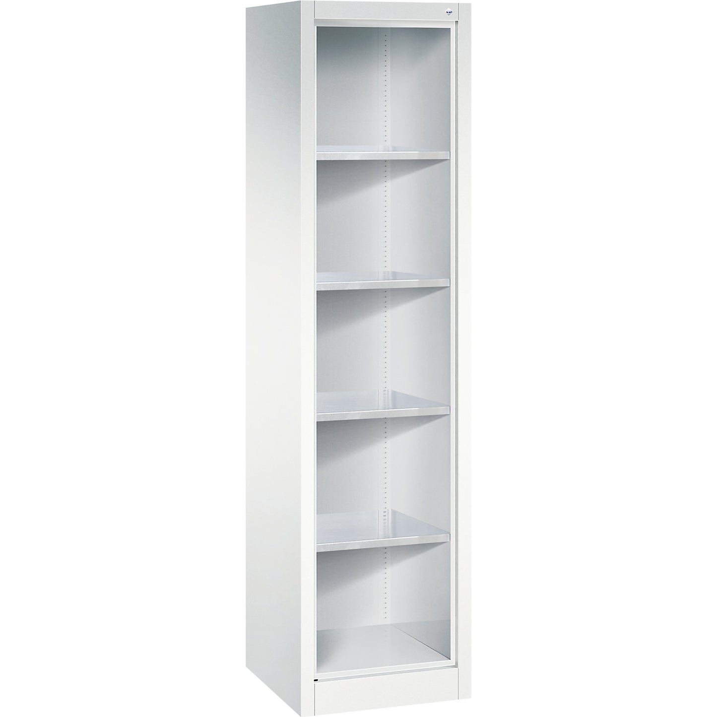 Shelf unit, with 4 zinc plated shelves, HxWxD 1950 x 502 x 500 mm.