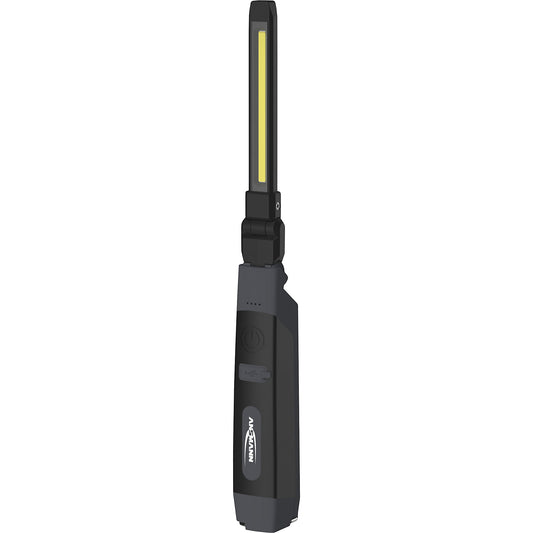 IL500R rechargeable LED work light, 130 / 500 lm, black, LxWxH 320 x 43 x 33 mm.