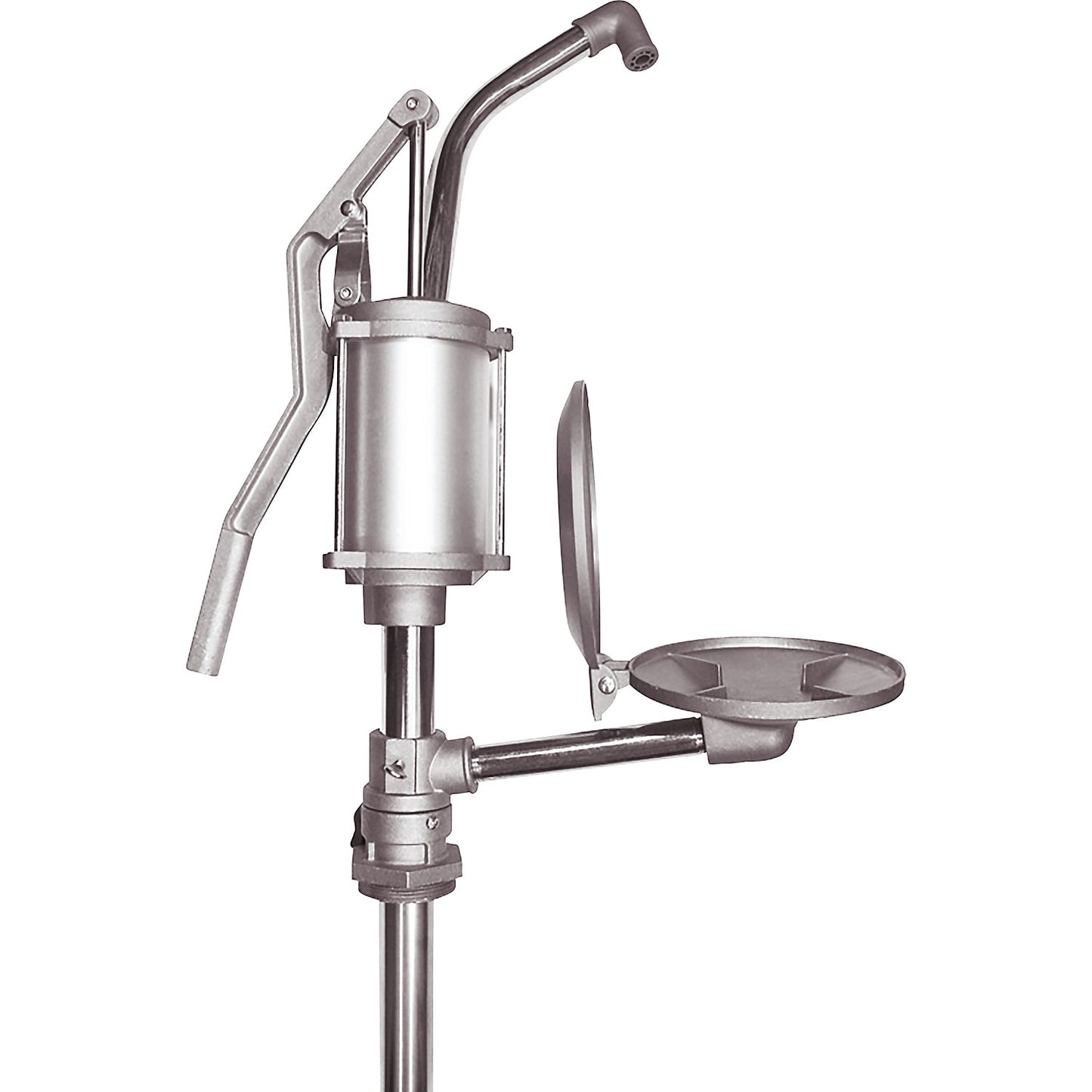 Aluminium canister/drum hand pump, for oils, diesel, heating oil etc., with swivel arm.