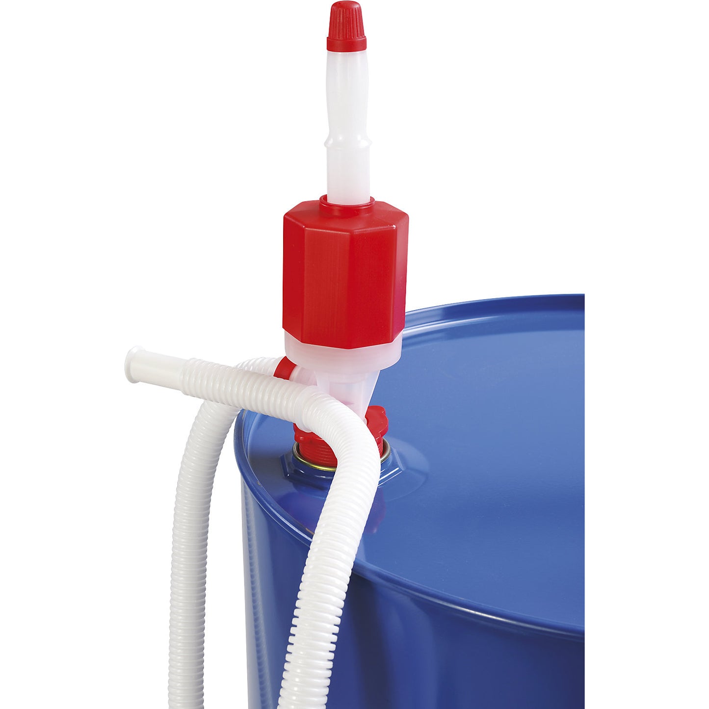 Canister/drum siphon hand pump, for light oils, solvents, acids, PE.