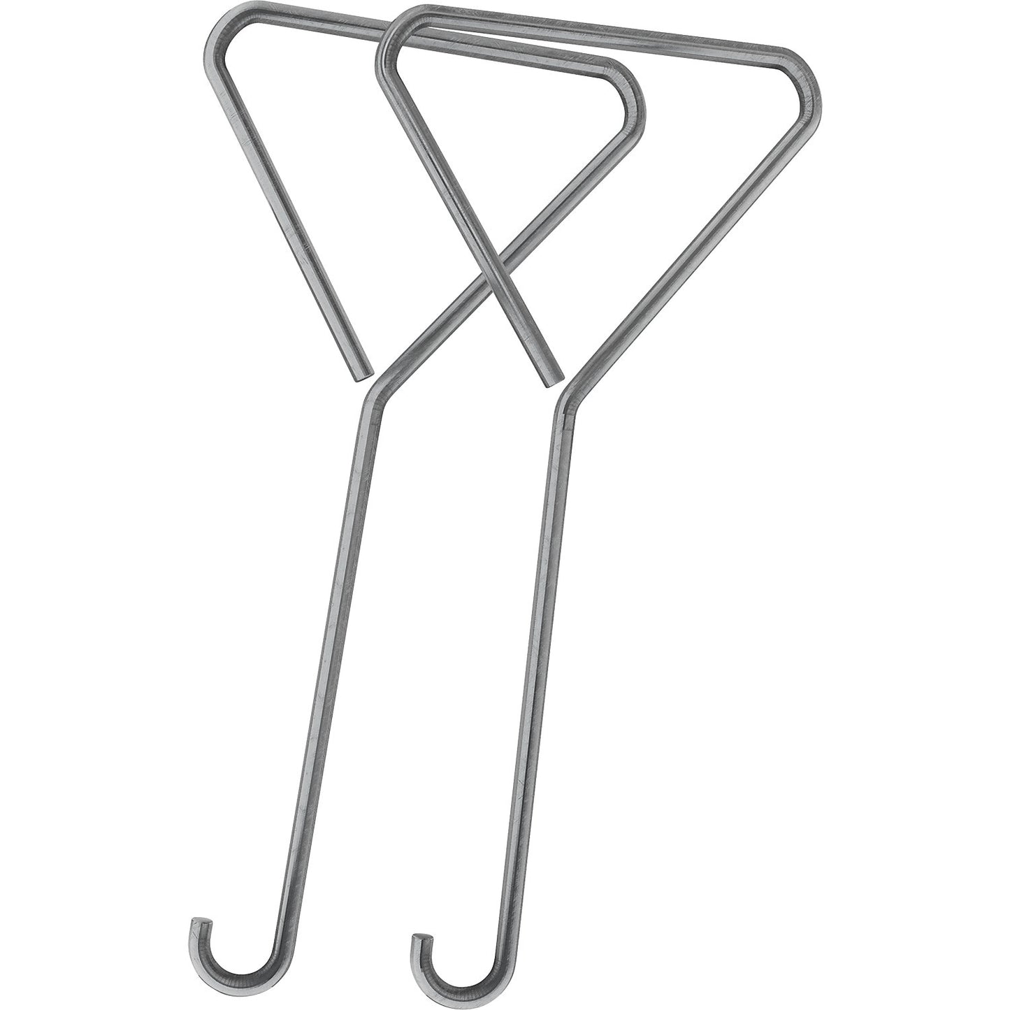 Grate lifter, stainless steel, 1 pair, HxW 348 x 160 mm.