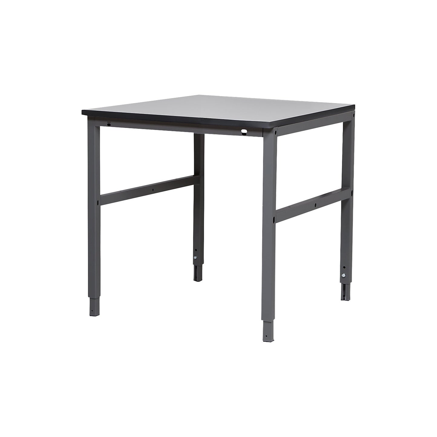 Embla work table, grey laminate, WxD 800 x 800 mm.