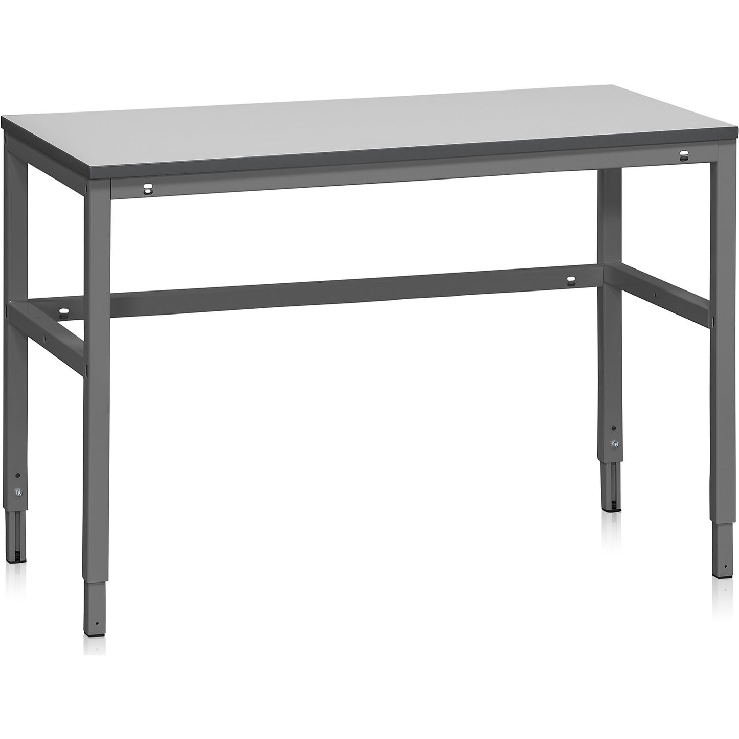 Embla work table, grey laminate, WxD 1200 x 600 mm.