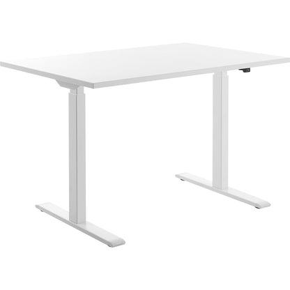 Desk, electric height adjustment, straight, WxD 1200 x 800 mm, white/white.