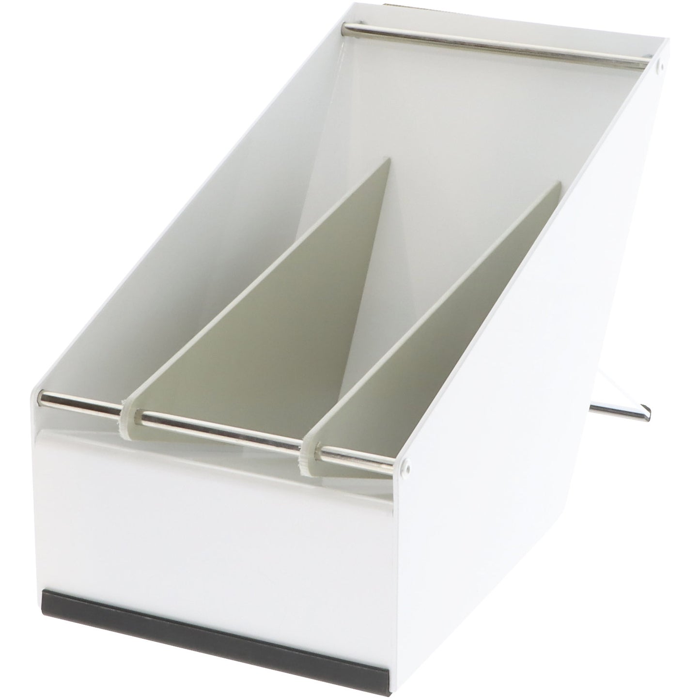 Adhesive label dispenser, for inside and outside roll winding, max. roll Ø 240 mm, LxWxH 260 x 107 x 180 mm.