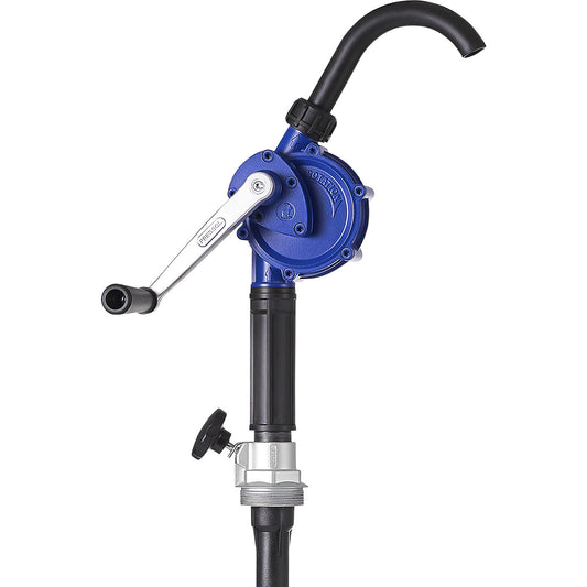 Hand crank pump, for oils, heating oil, diesel, with outlet, 18 l/min.