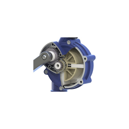 Hand crank pump, for oils, heating oil, diesel, with outlet, 18 l/min.