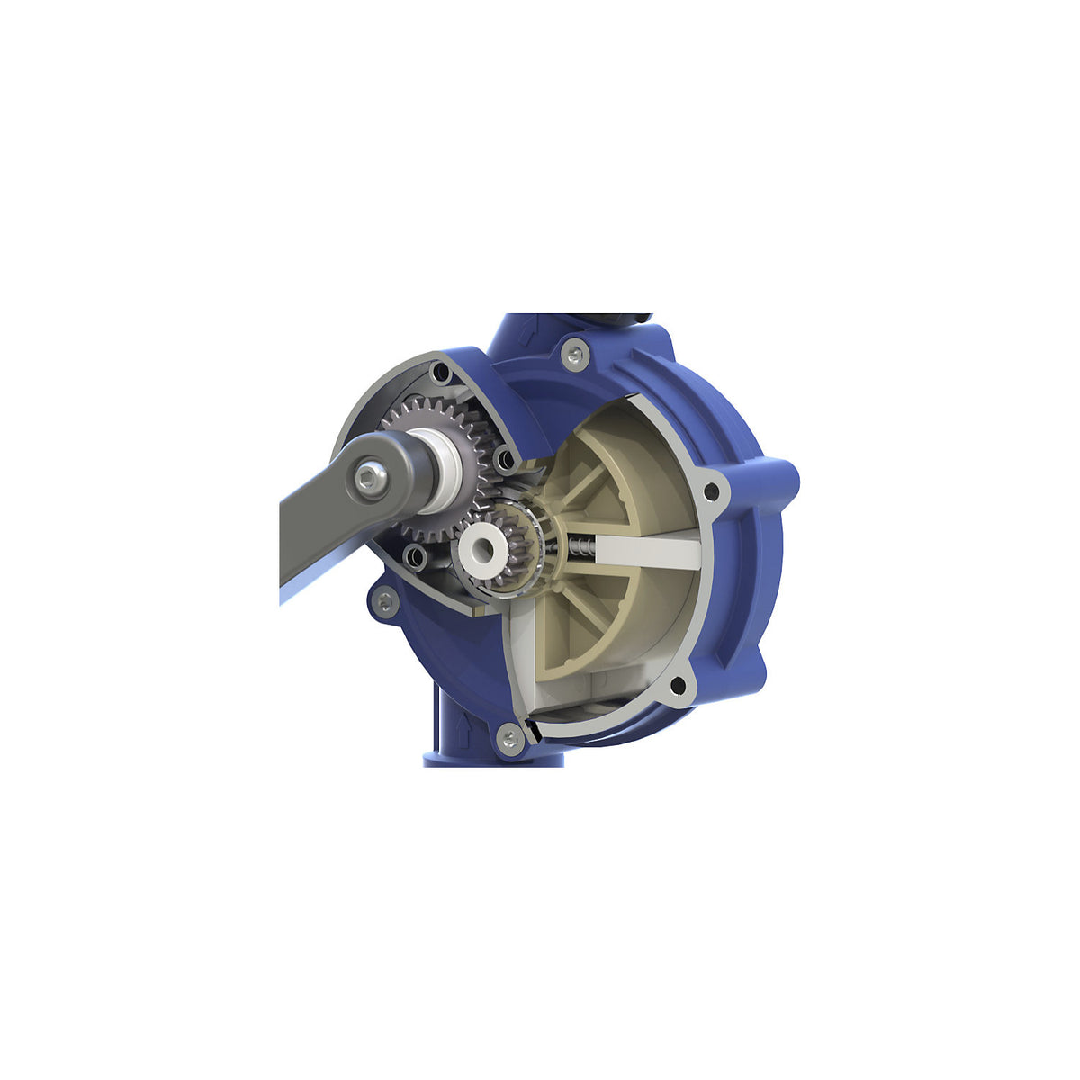 Hand crank pump, for oils, heating oil, diesel, with outlet, 18 l/min.