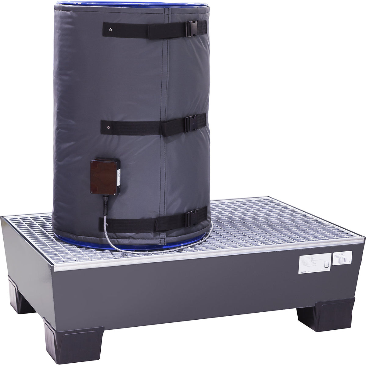 PRO digital drum heating jacket, 200 - 220 l drums, 1100 W, nylon, max. 90 °C, IP44.