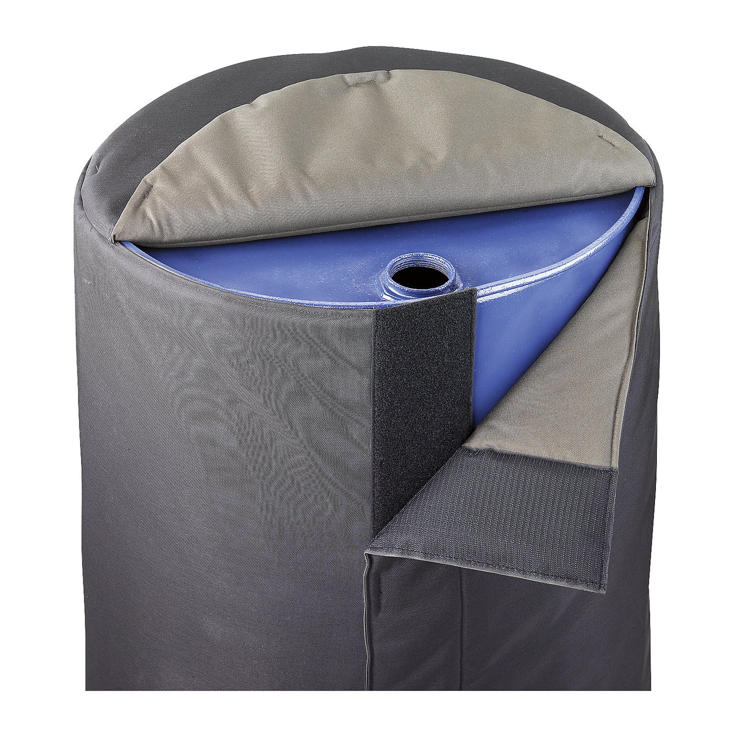 PRO drum insulating jacket, 200 - 220 litre drums, polyester, black.