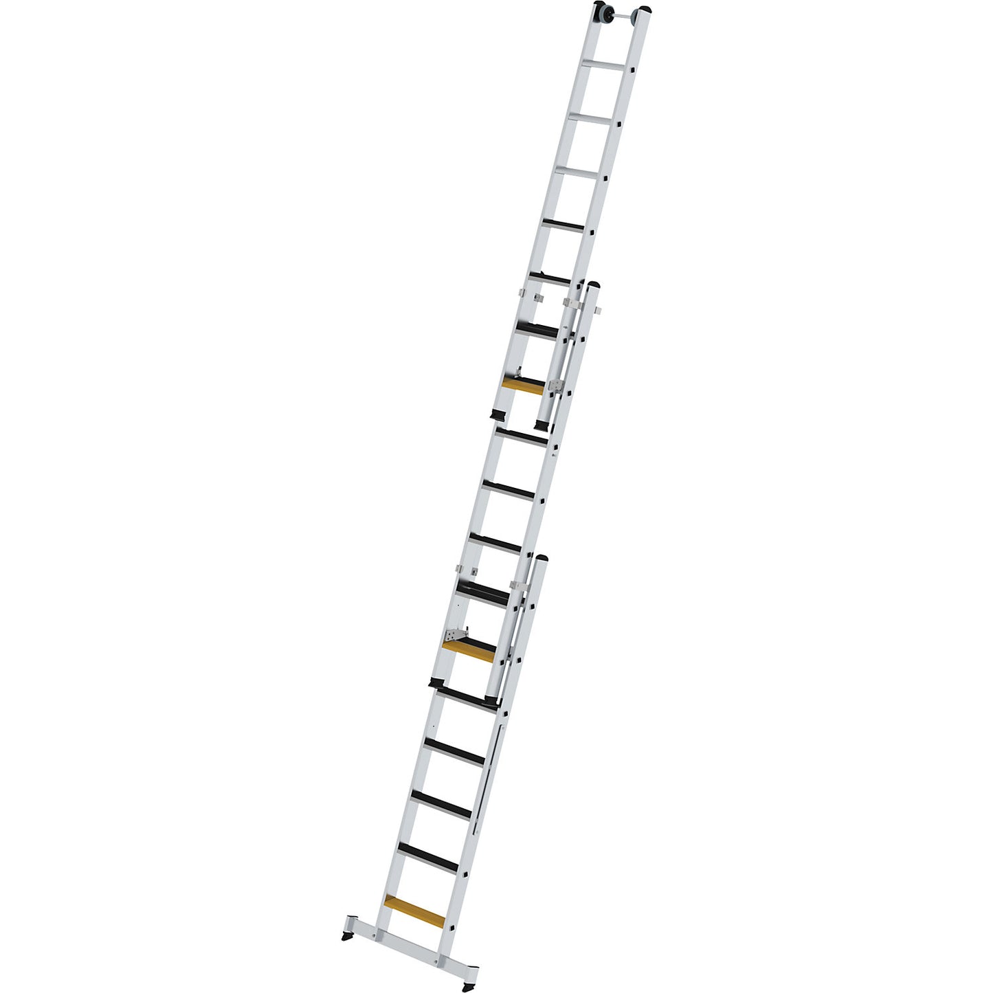 Multi-purpose step ladder, 3 sections, with beam and treads, 3 x 7 steps.