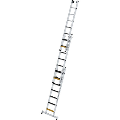 Multi-purpose step ladder, 3 sections, with beam and treads, 3 x 7 steps.
