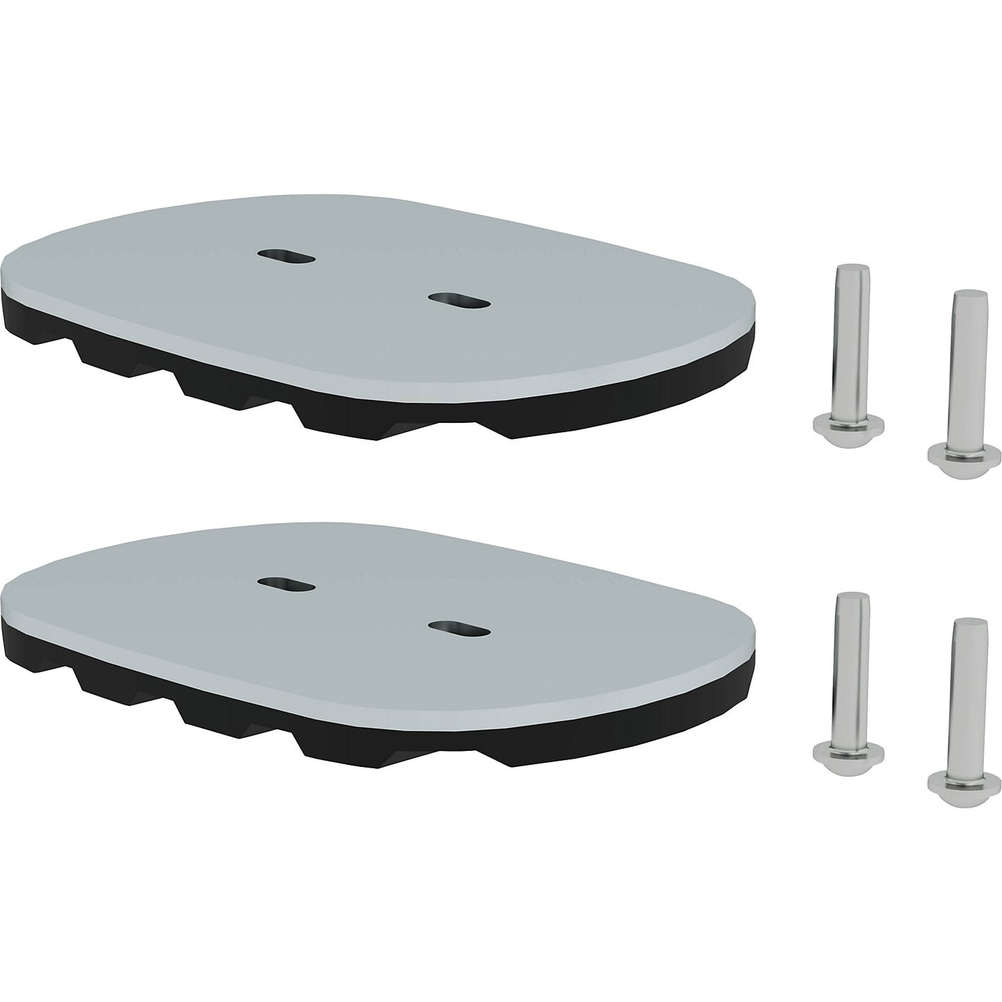 nivello® foot plate, for grates, includes fastening material.