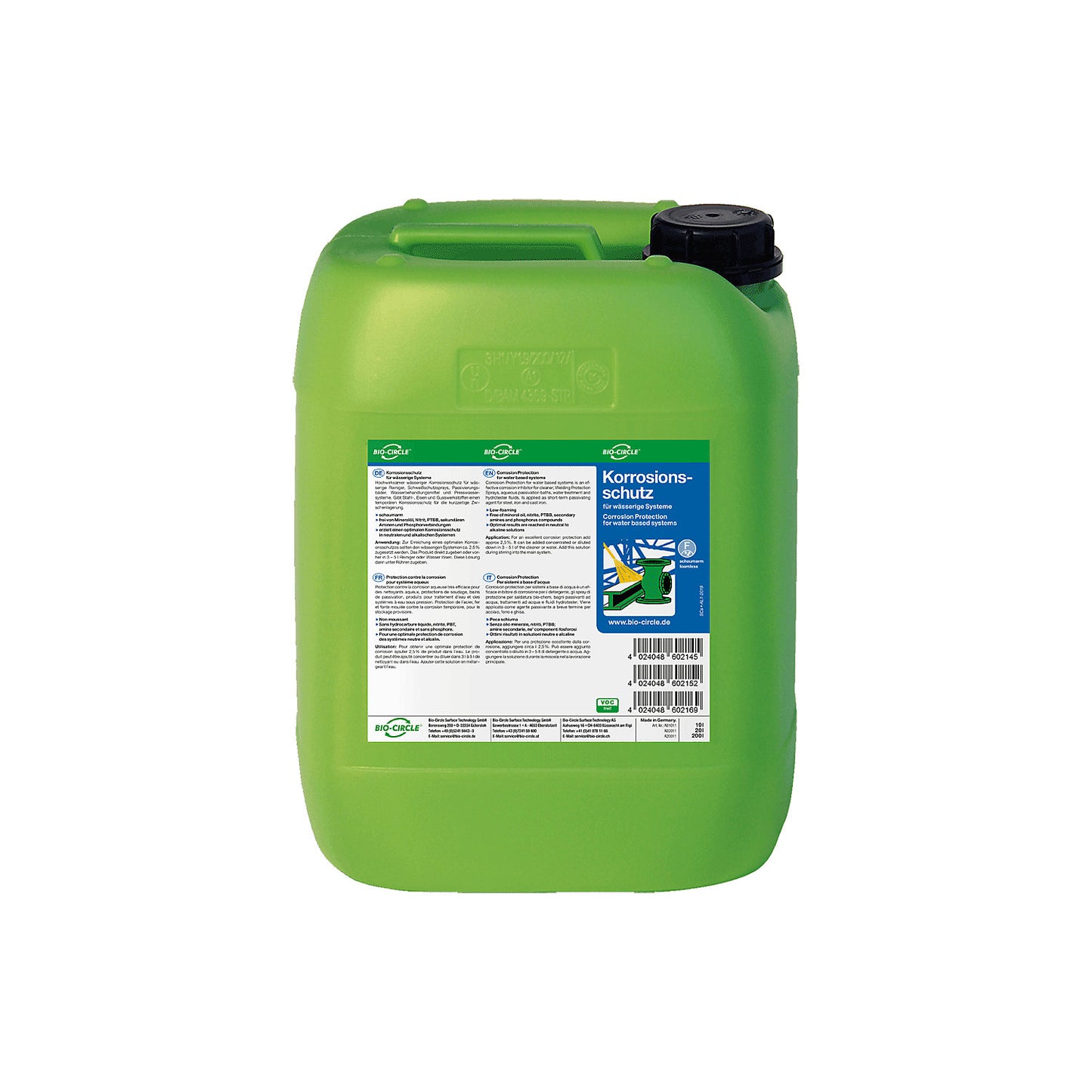 Corrosion protection, 10 l canister, for a wide range of uses.