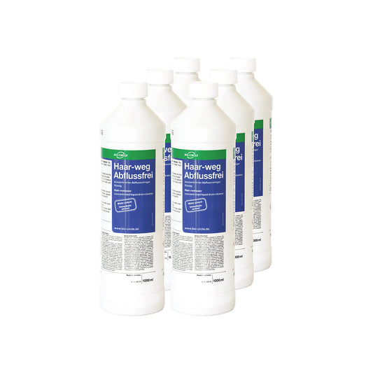 Drain cleaner, pack of 6, Haar-weg Abflussfrei.
