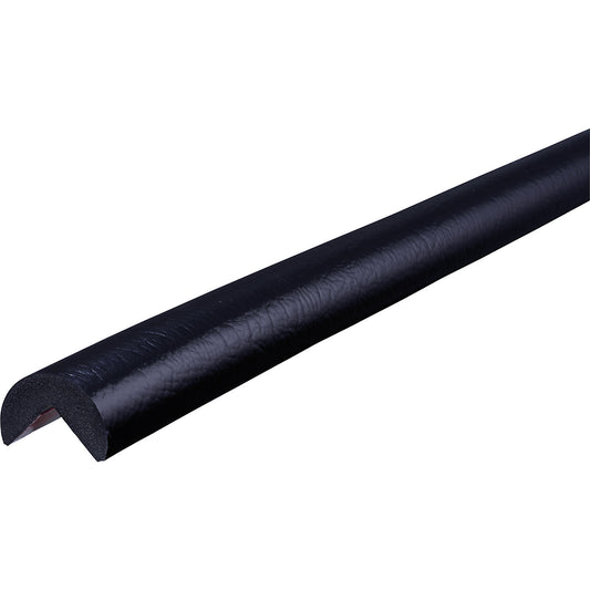 Knuffi® corner protection, removable, type A, 1 m piece, black.