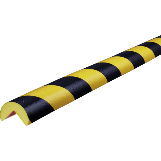 Knuffi® corner protection, individually cut to size, type A, per metre, black / yellow.