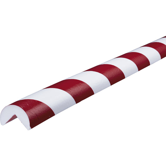 Knuffi® corner protection, type A, 1 m piece, red / white.