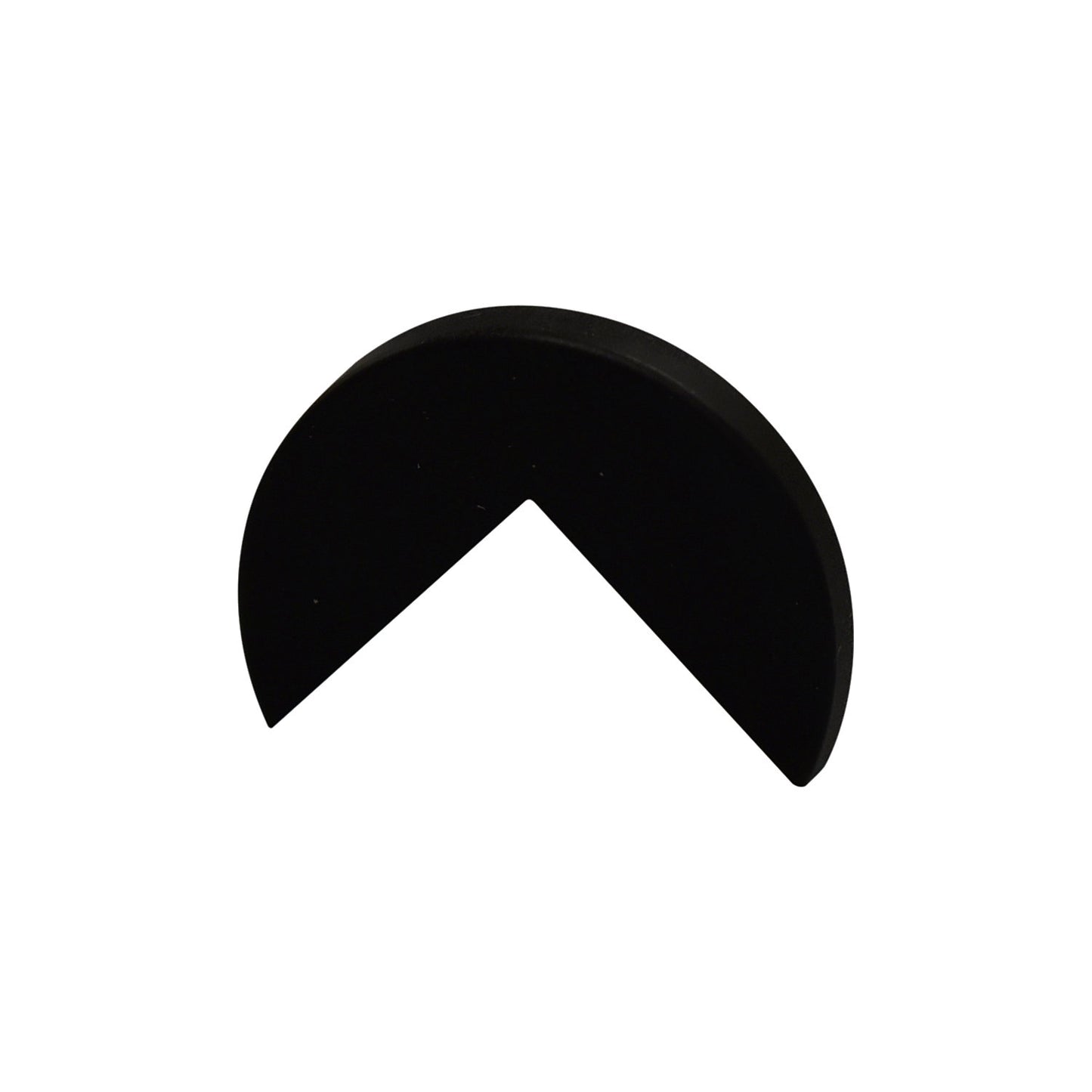 End cap, pack of 2, for Knuffi® corner protection type A, black.
