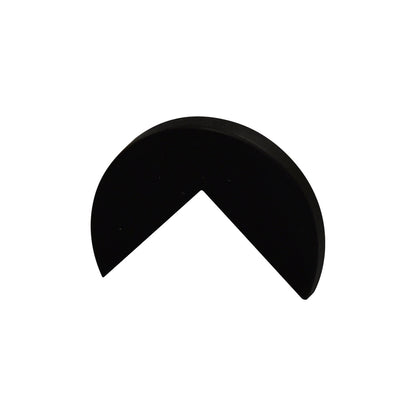 End cap, pack of 2, for Knuffi® corner protection type A, black.