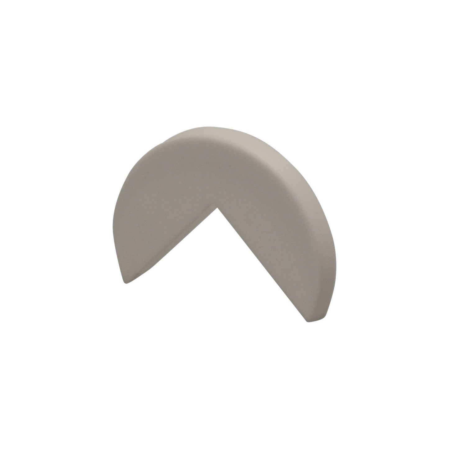End cap, pack of 2, for Knuffi® corner protection type A, white.