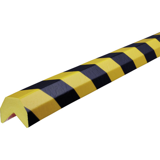 Knuffi® corner protection, type AA, 1 m piece, black / yellow.