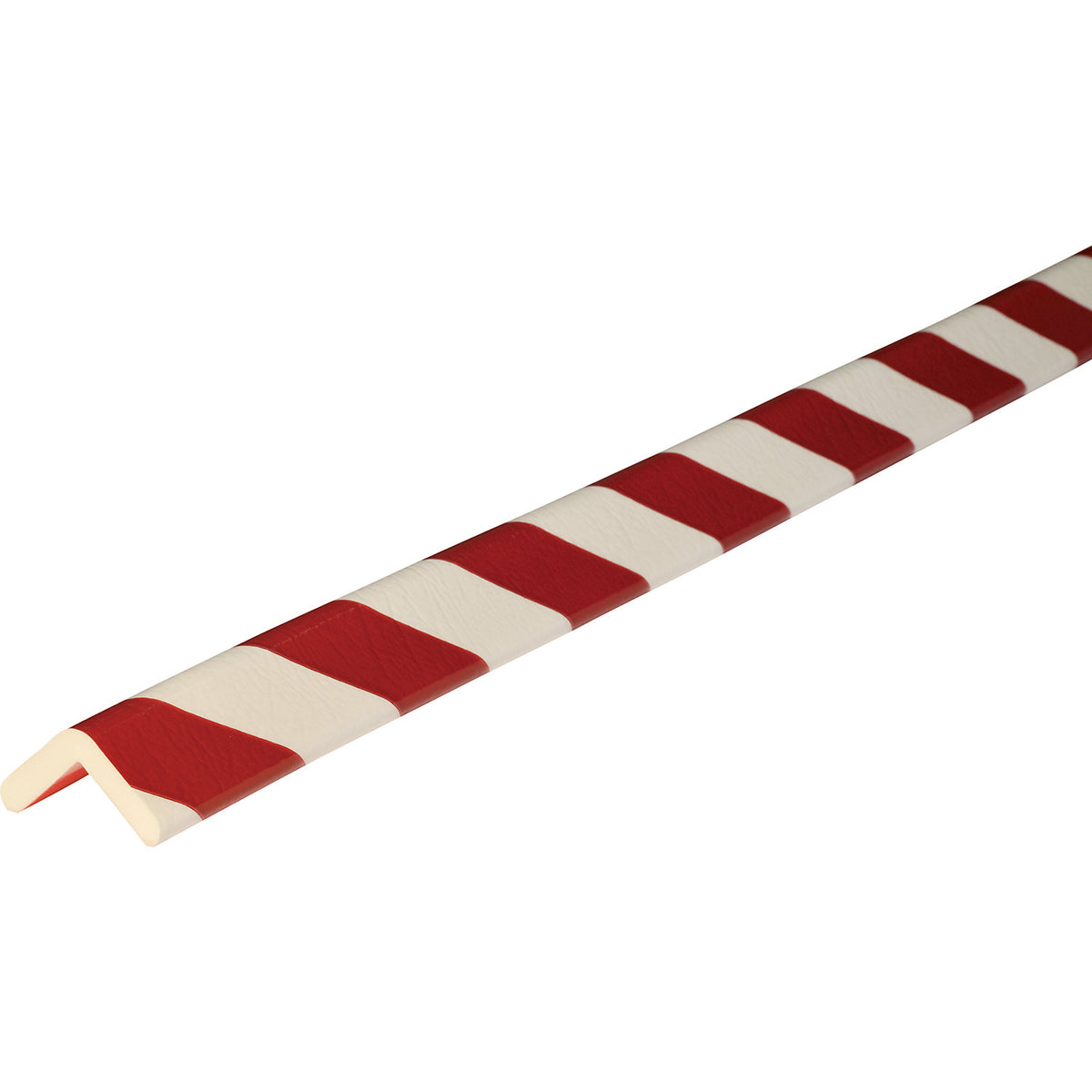 Knuffi® corner protection, type H, 1 x 50 m roll, red / white.