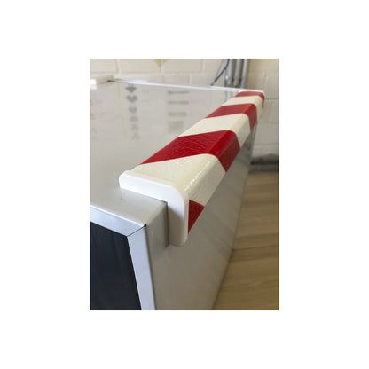 End cap, pack of 2, for Knuffi® corner protector type H, white.