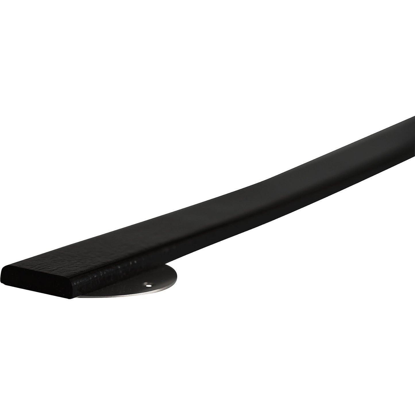 Knuffi® surface protection with mounting rail, type F, 1 m piece, black.