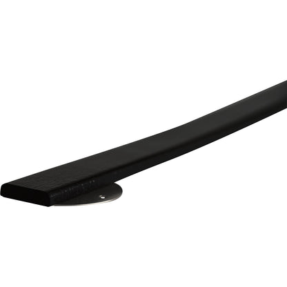 Knuffi® surface protection with mounting rail, type F, 1 m piece, black.