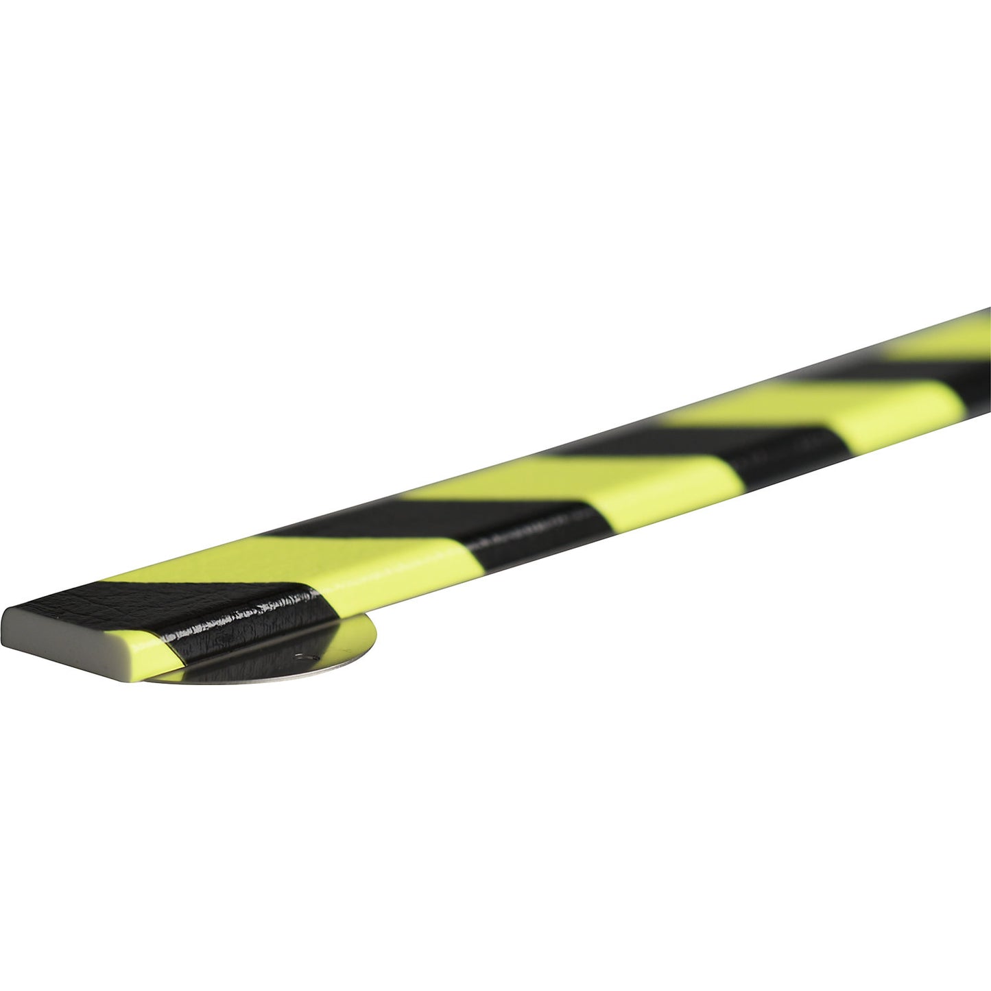 Knuffi® surface protection with mounting rail, type F, 1 m piece, black / fluorescent.