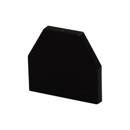 End cap, pack of 2, for Knuffi® surface protection type CC, black.