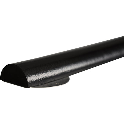 Knuffi® surface protection with mounting rail, type C+, 1 m piece, black.