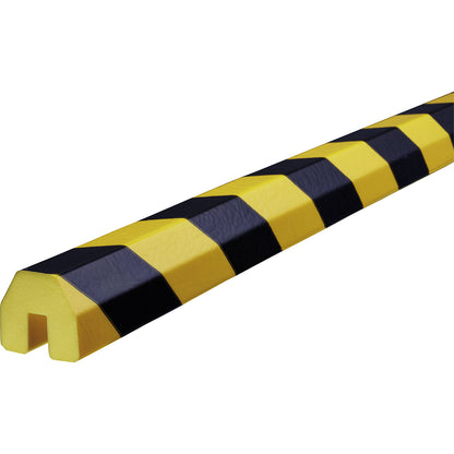 Knuffi® edge protection, type BB, 1 x 5 m roll, black / yellow.