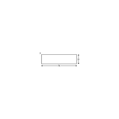 End cap, pack of 2, for Knuffi® surface protection type S, white.